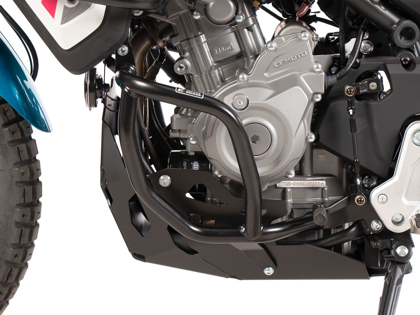 Arceau de protection moteur noir pour CFMoto 450 MT (24-) Hepco & Becker