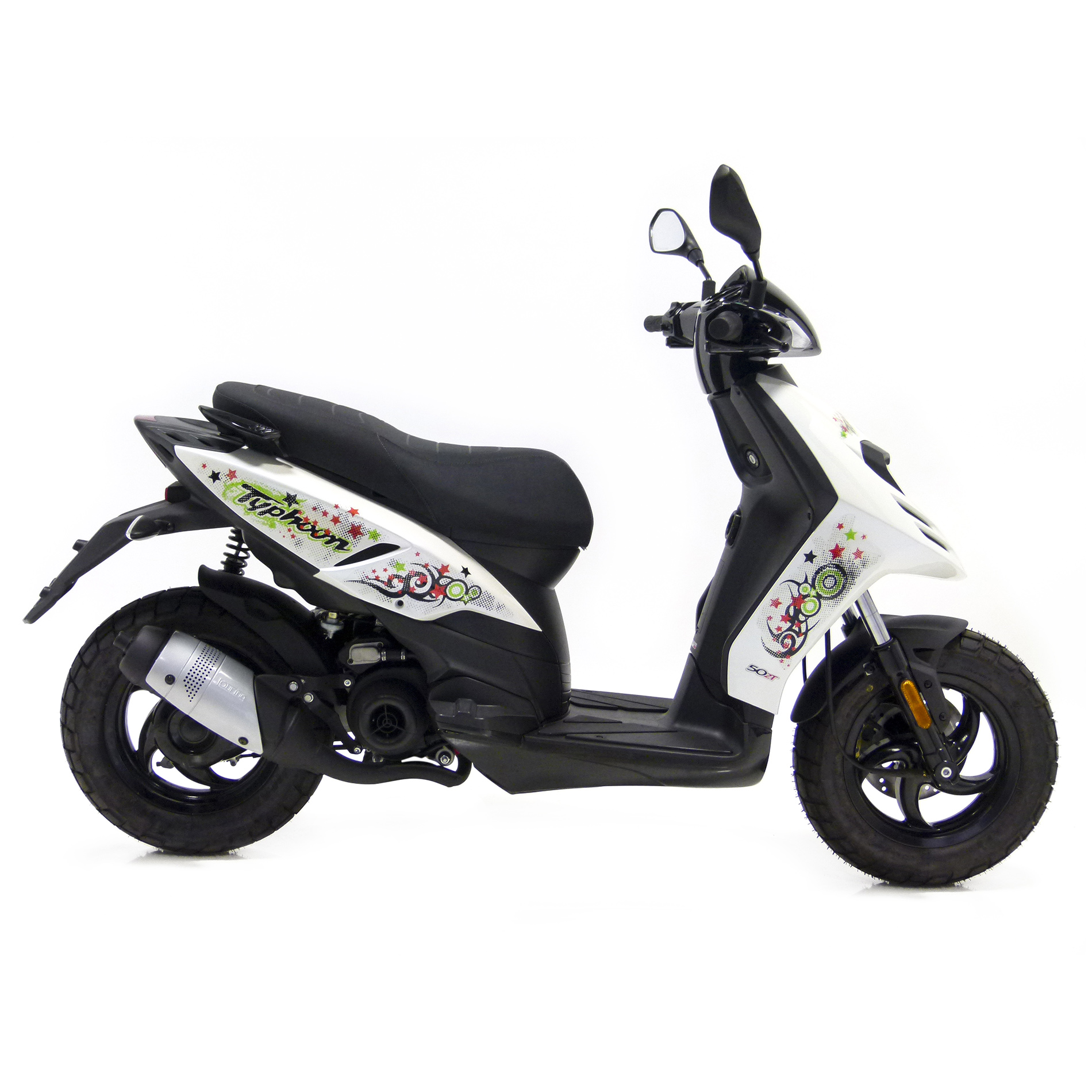 Système d'échappement LeoVince Touring, acier, Full System pour NRG / Typhoon / ZIP