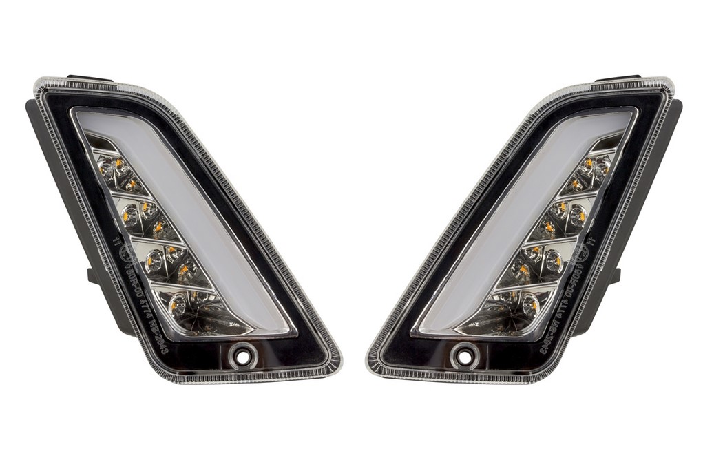 Kit clignotant avant gauche/droite pour Vespa GTS/GTS Super/GTV 125-300ccm ('14-), clair