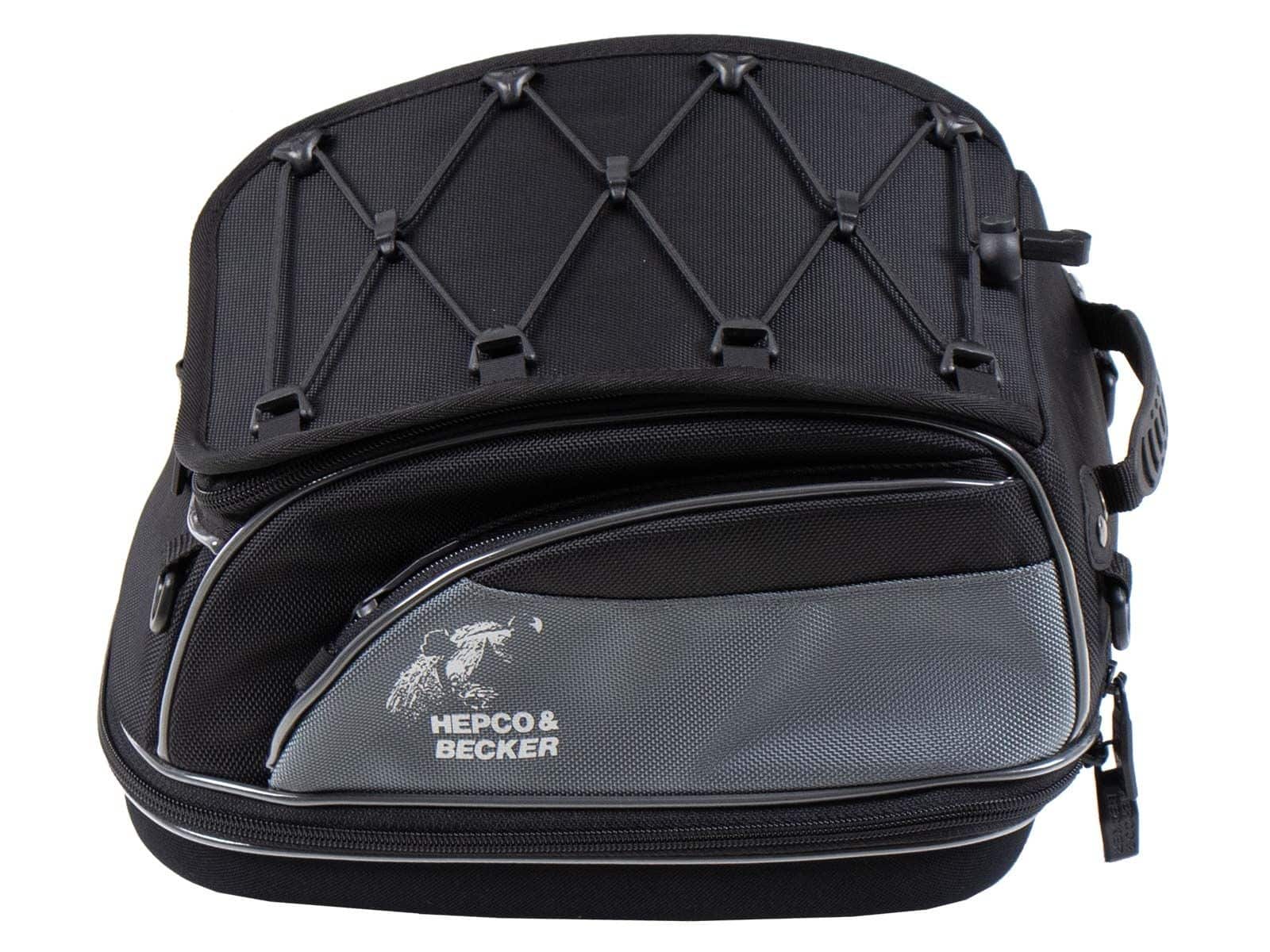 Sacoche arrière Street noire, fixation universelle de la ceinture, Hepco & Becker