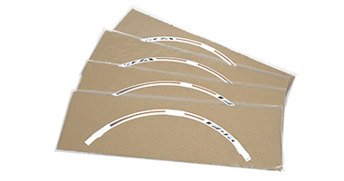 Jeu d'autocollants décoratifs or pour jantes Honda Forza125/350 d'origine