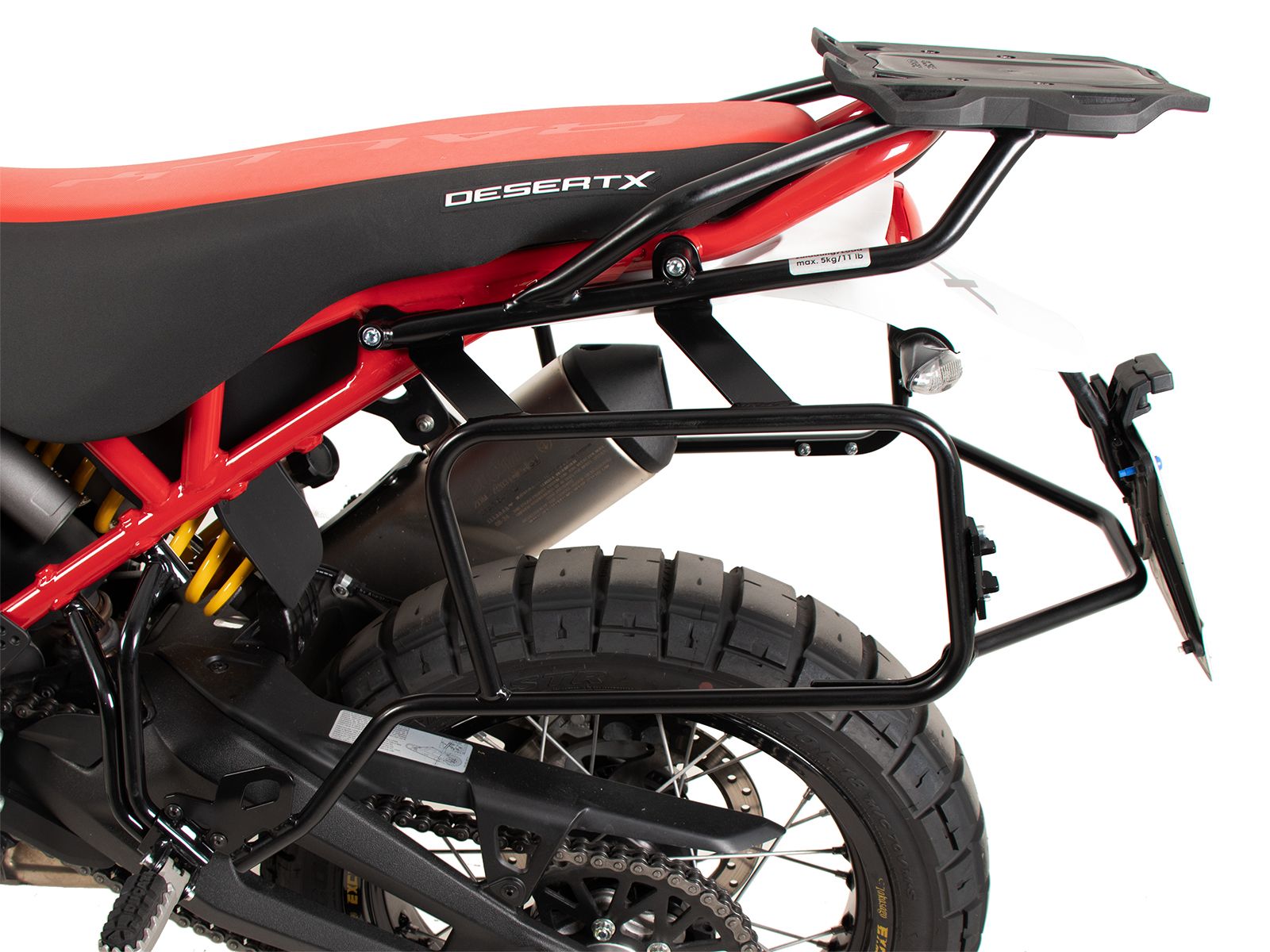 Porte-bagages arrière Smartrack noir pour Ducati DesertX Rally (24-) Hepco & Becker