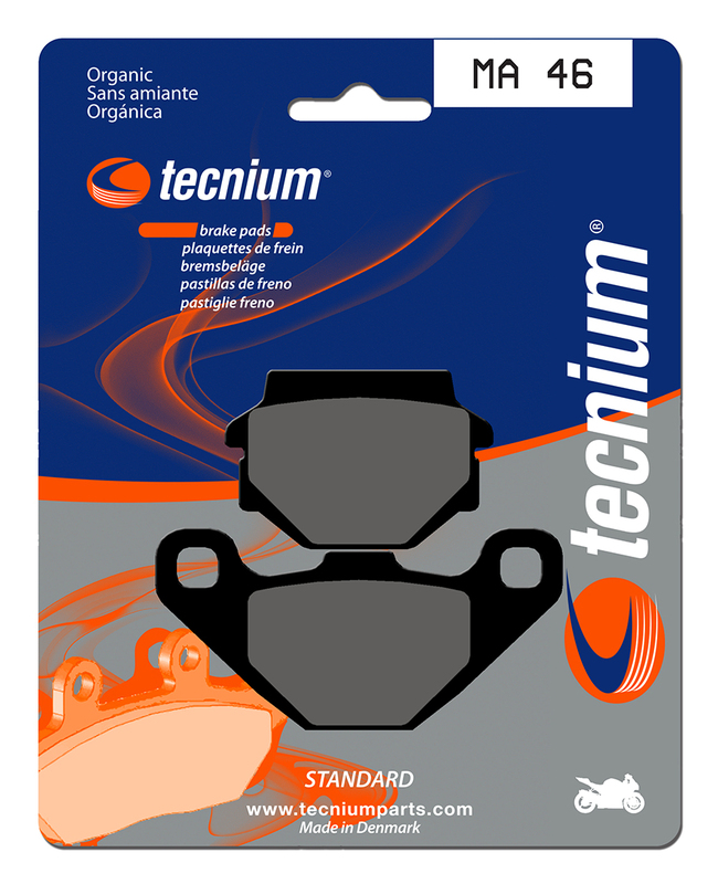 Plaquettes de frein organiques Tecnium Street - MA46