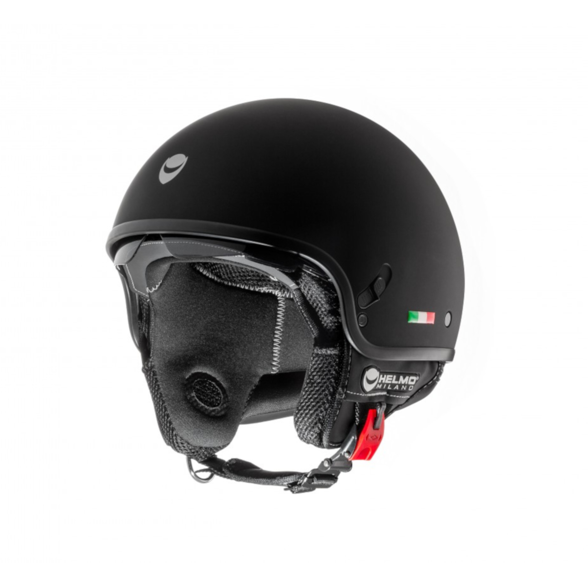 Helmo Milano Demi Jet, Puro Slider, noir mat