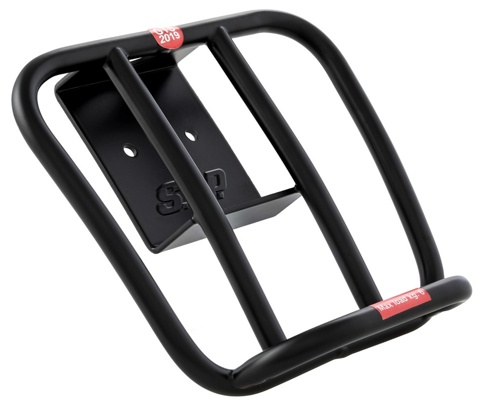 Porte-bagages arrière 70's pour Vespa GTS / GTS Super HPE 125-300 ('19-), noir mat