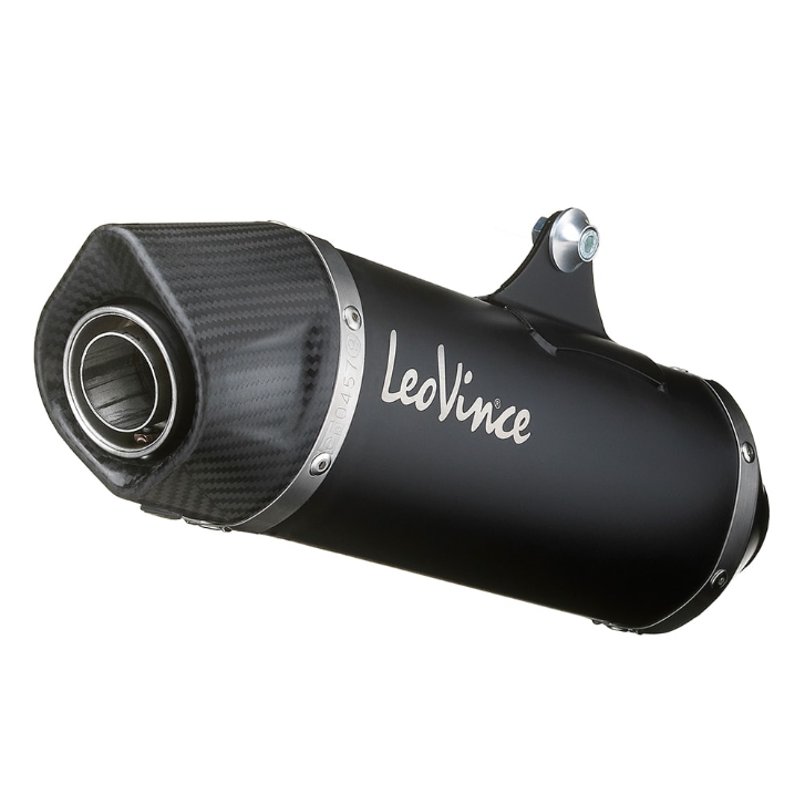 LeoVince Système d?èchappement SBK Nero Evo 2, acier inoxydable pour Beverly 350 Sport Touring Euro 3 (année 11-16)