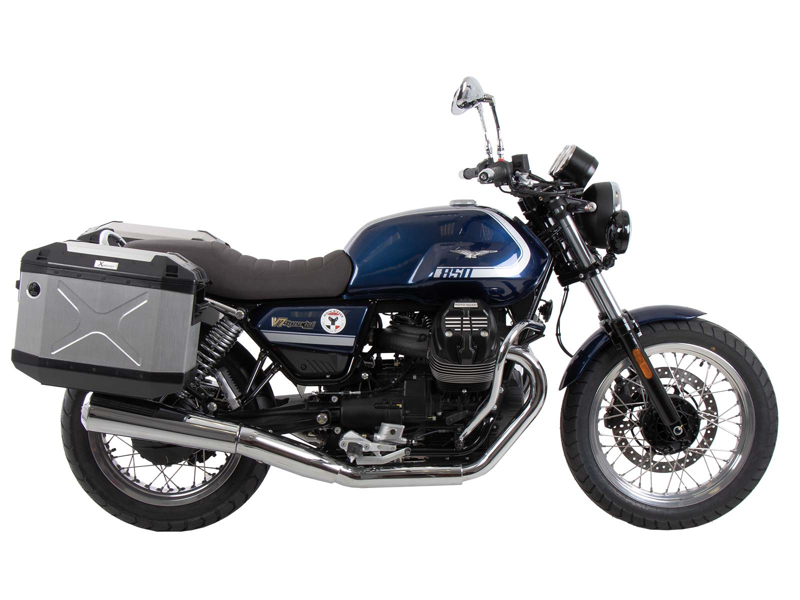 Porte-bagages noir pour Moto Guzzi V7 Special/Stone/Centenario (21-24) Hepco & Becker