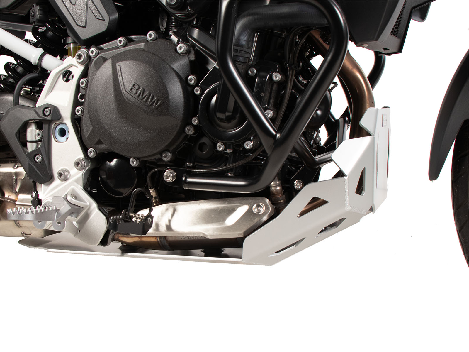 Plaque de protection moteur argentée pour BMW F 900 GS (24-) Hepco & Becker