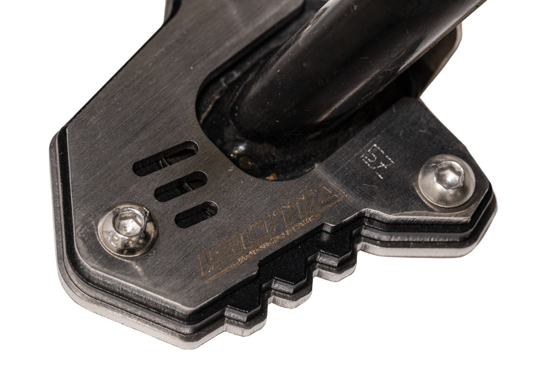 Élargissement du pied de béquille latérale pour Honda CB 500 X / NX 500, noir structuré