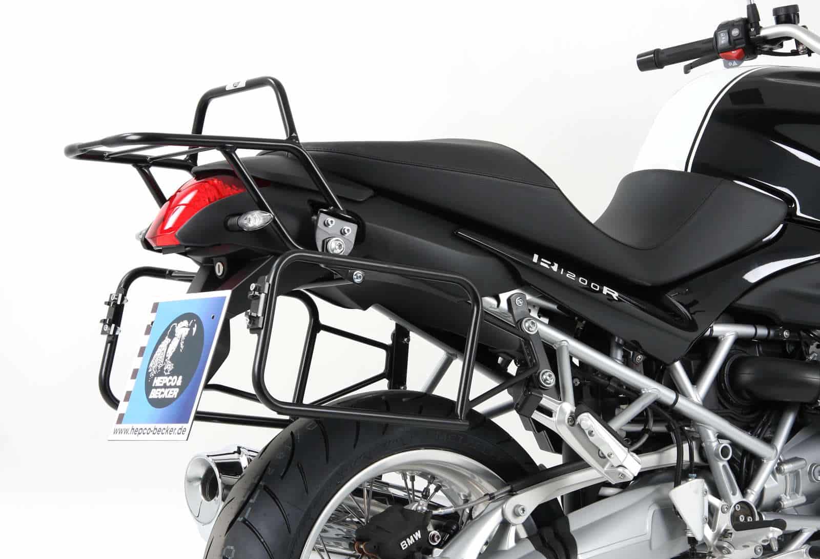 Porte-bagages latéraux Lock-it noir pour BMW R 1200 R (11-14) Hepco & Becker