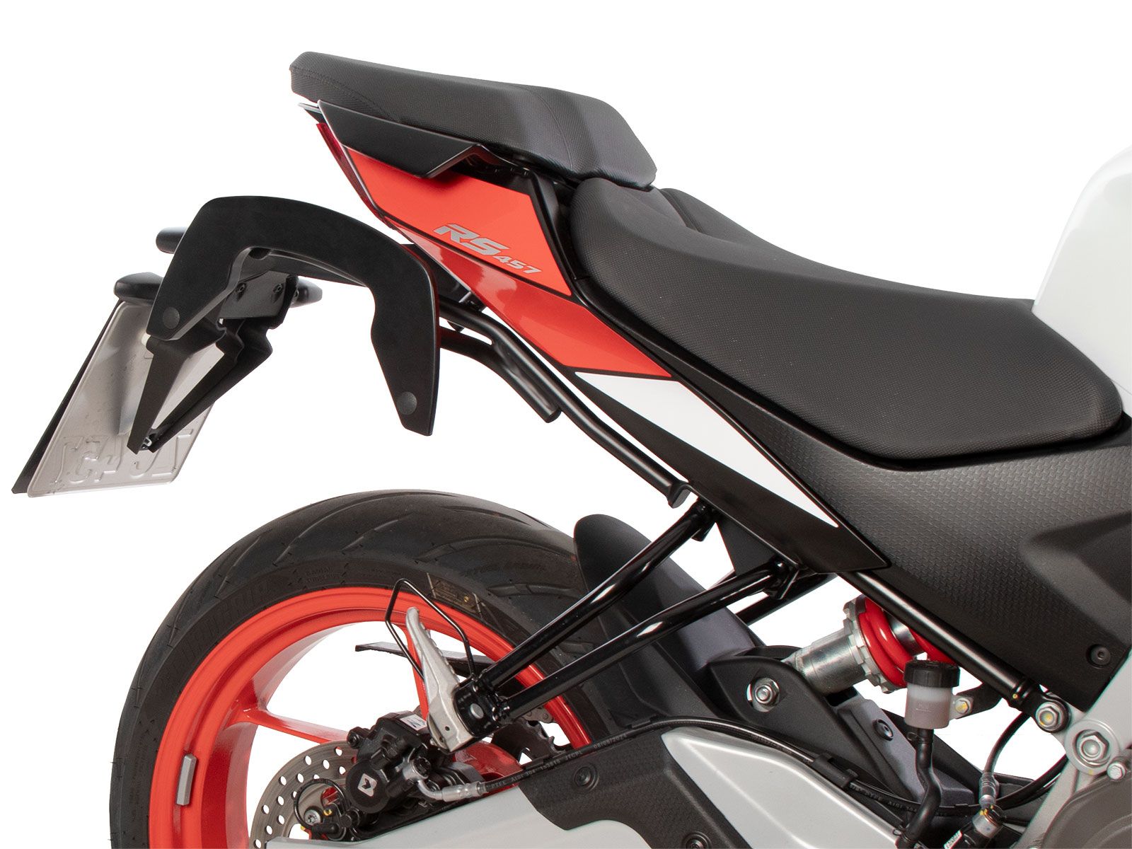 Supports latéraux C-Bow noirs pour Aprilia RS 457 (24-) Hepco & Becker