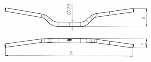 Guidon KTM pour 790 Duke (année 18-) / 890 Duke (année 20-)