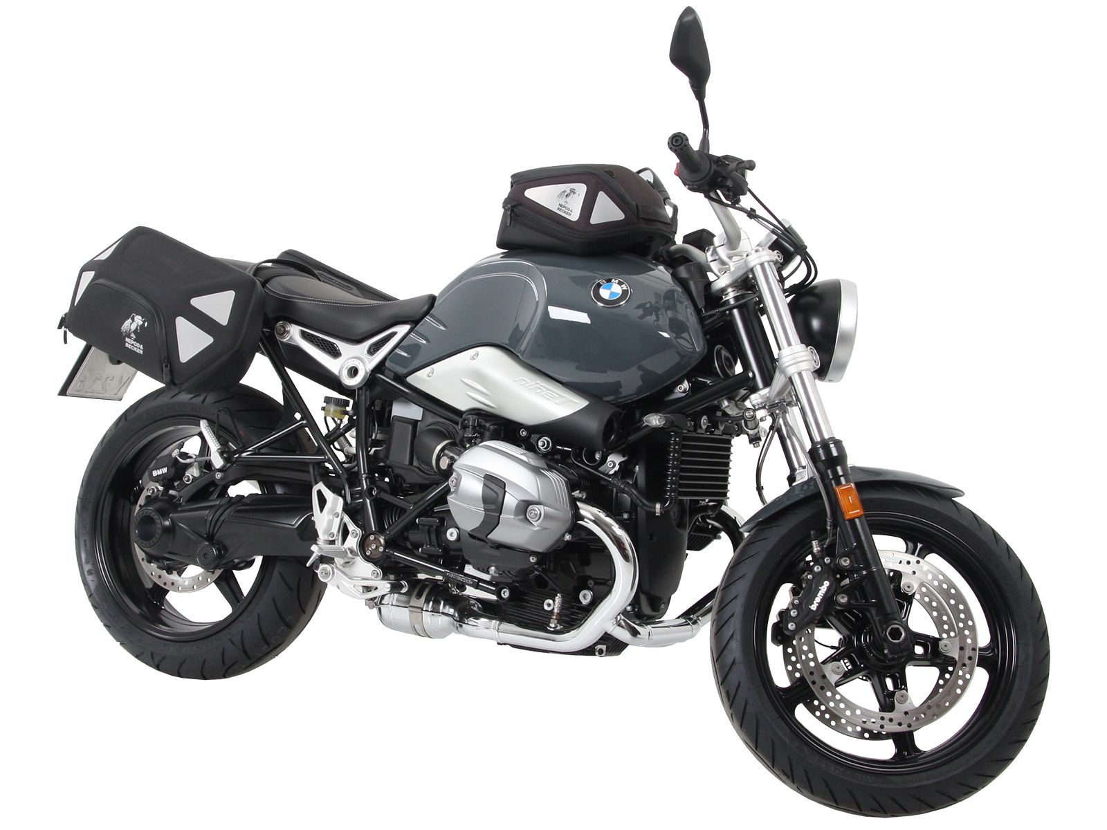 Anneau de réservoir Basic avec unité de fermeture de la sacoche de réservoir pour BMW R nineT Pure (17-23) Hepco & Becker