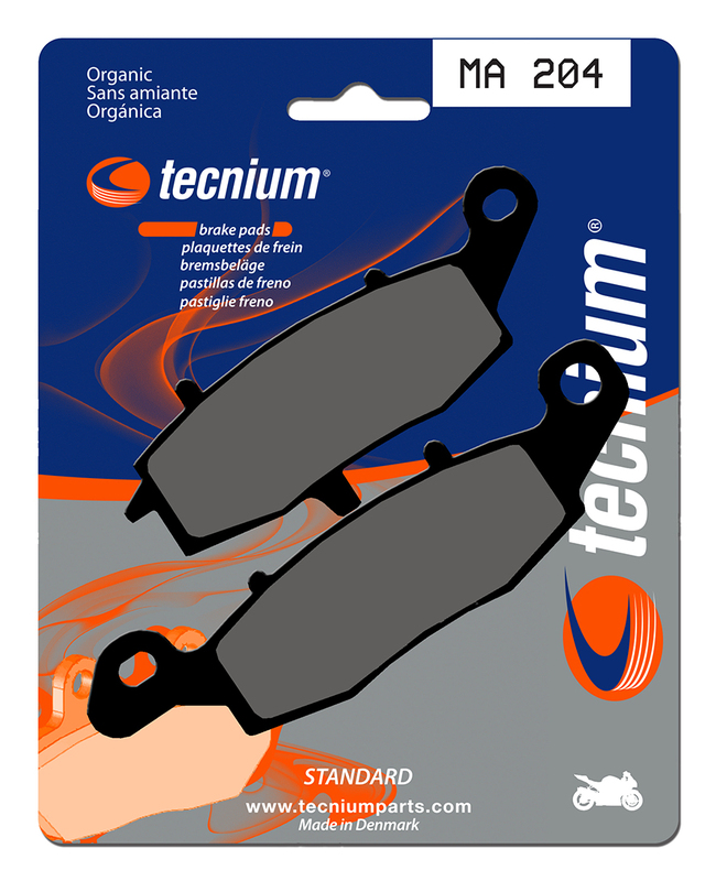 Plaquettes de frein organiques Tecnium Street - MA204