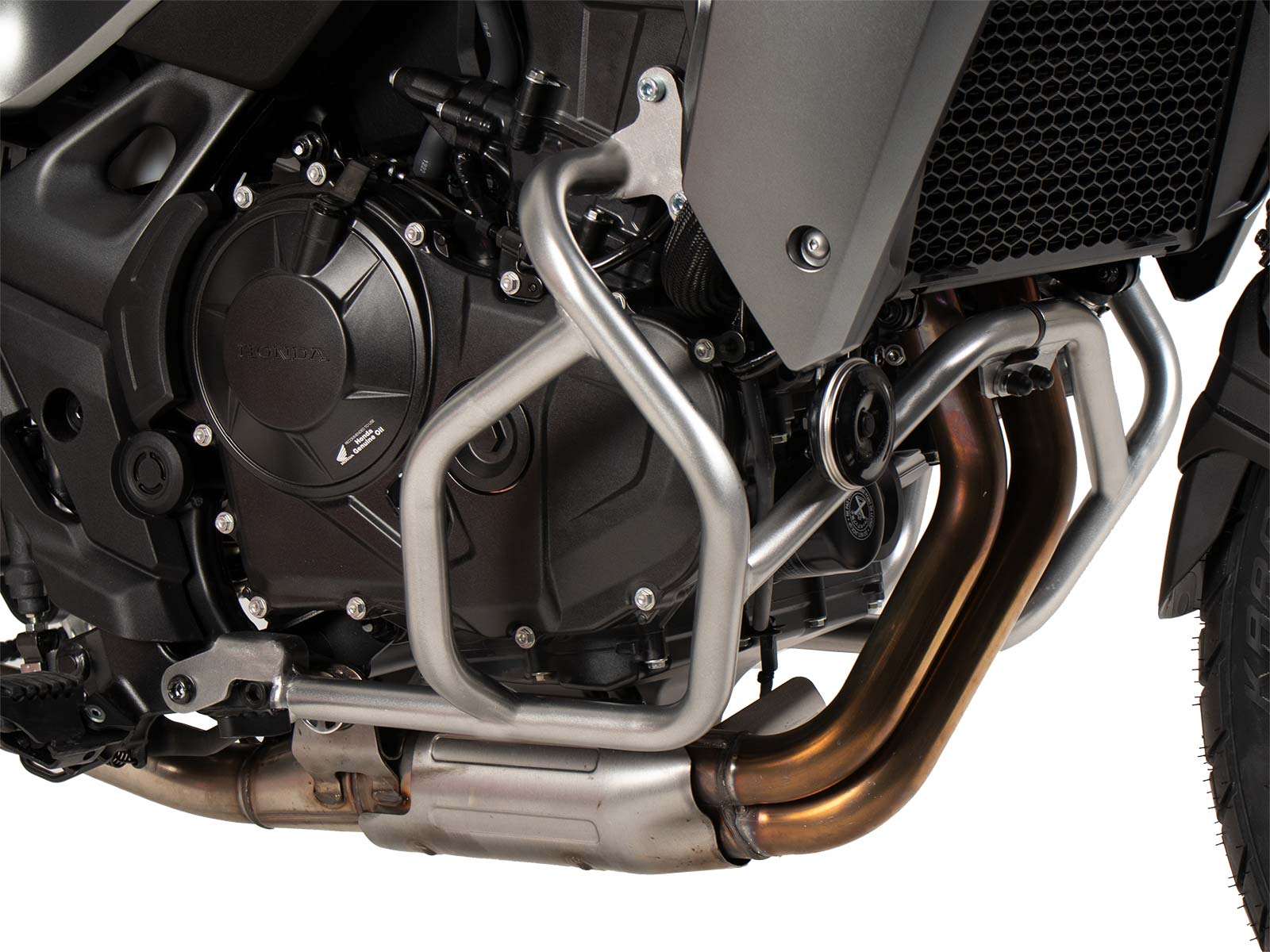 Arceau de protection du moteur argenté pour Honda XL 750 Transalp (23-) Hepco & Becker