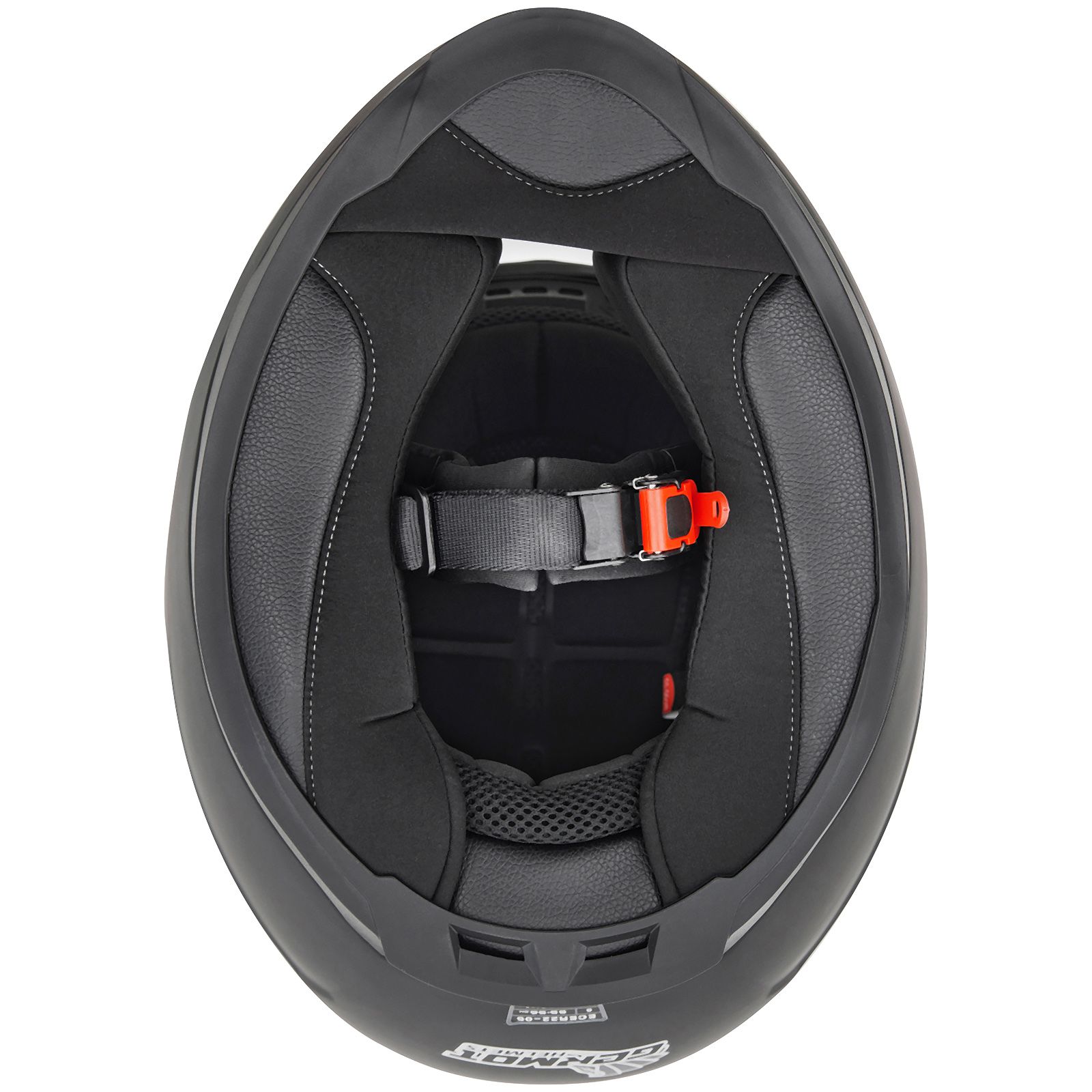 Germot casque intégral GM 320, noir mat/jaune