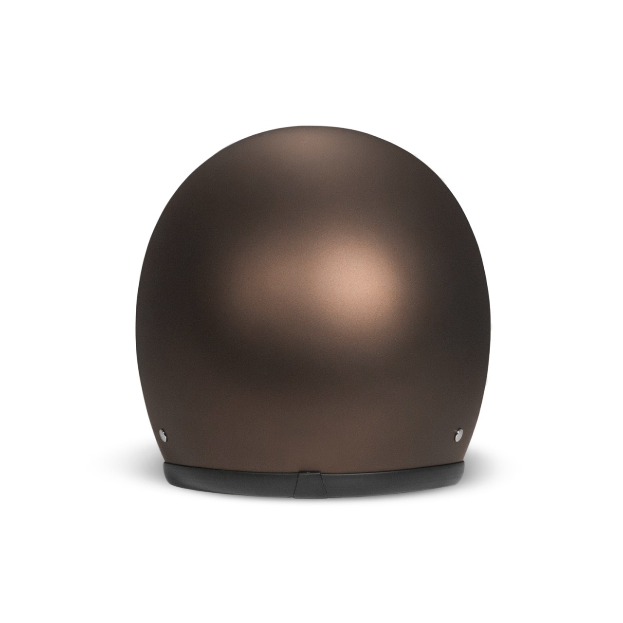 DMD casque jet rétro, marron, brillant, caffè, fibre de verre, ECE 22.06