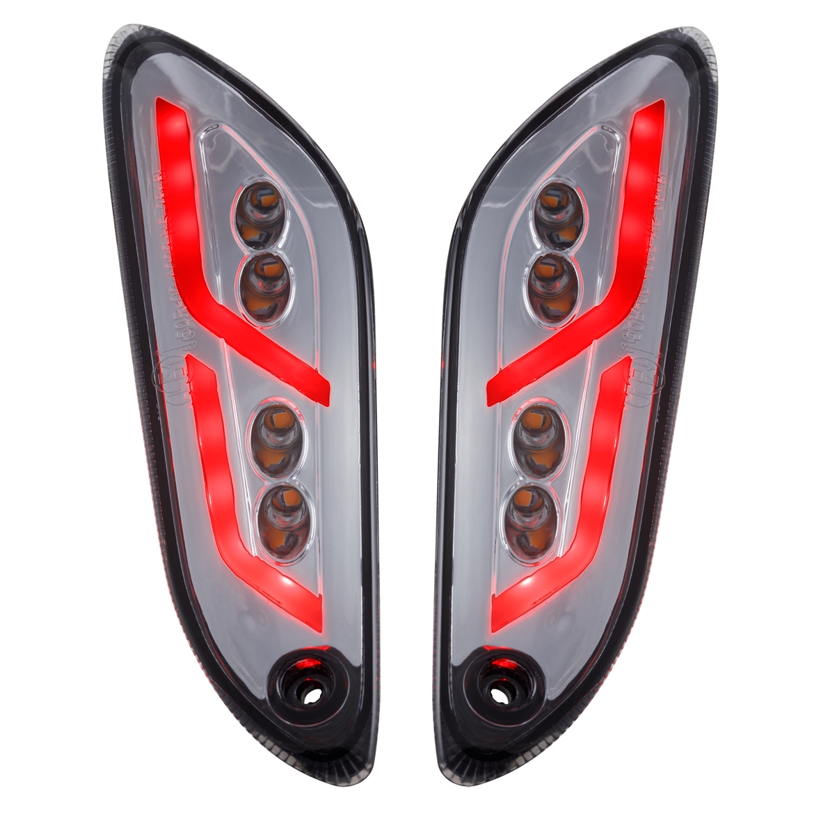 Kit clignotant arrière gauche / droite LED teinté pour Vespa Primavera / Sprint 50-150ccm SIP Style