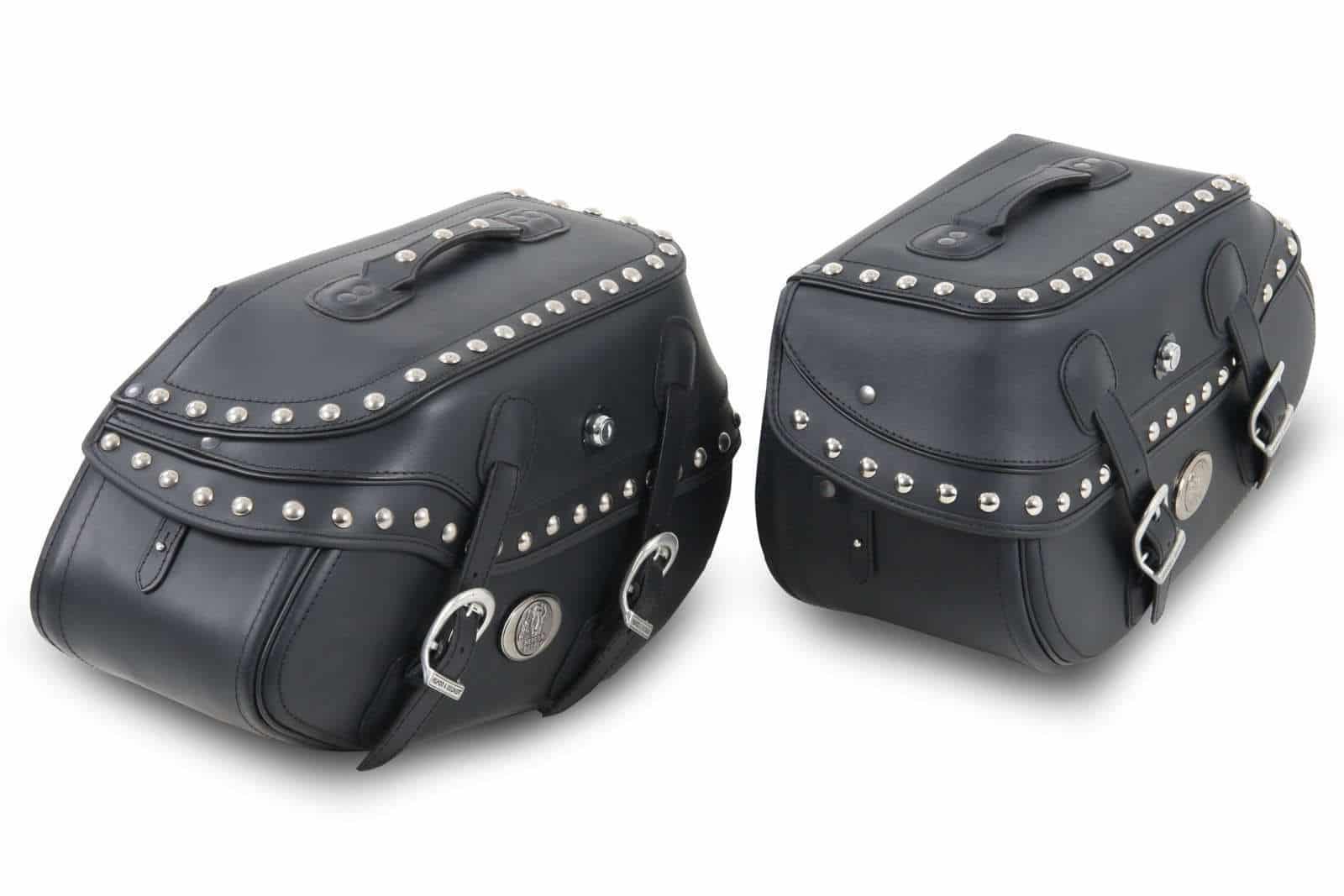 Kit de sacoches de selle Buffalo Custom noir pour support C-Bow Hepco & Becker