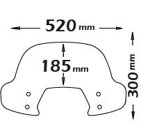 Pare-brise "Fashion" fortement teinté pour Vespa Sprint - Isotta