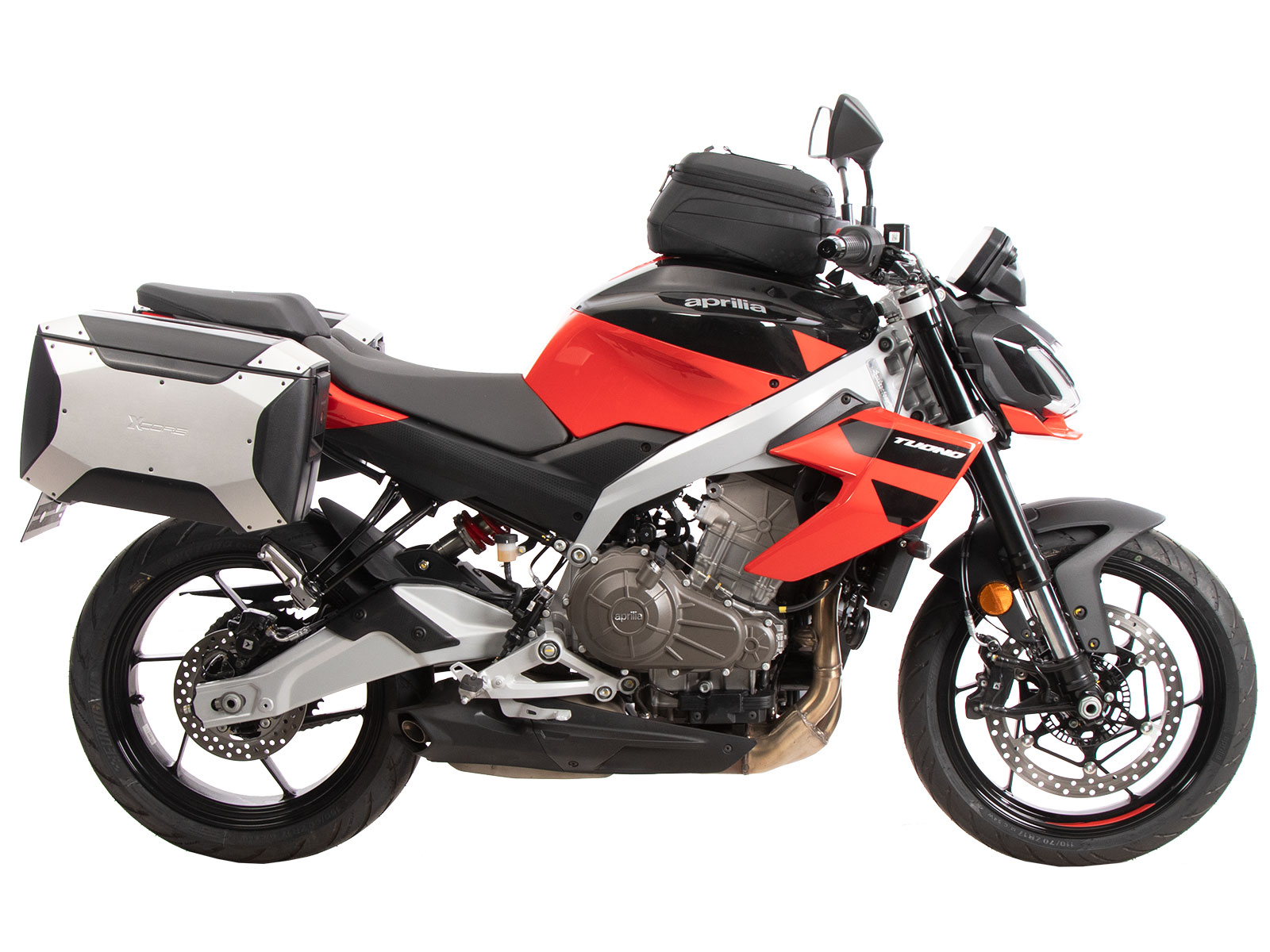 Anneau de réservoir Basic avec unité de fermeture de la sacoche de réservoir pour Aprilia Tuono 457 (25- ) Hepco & Becker