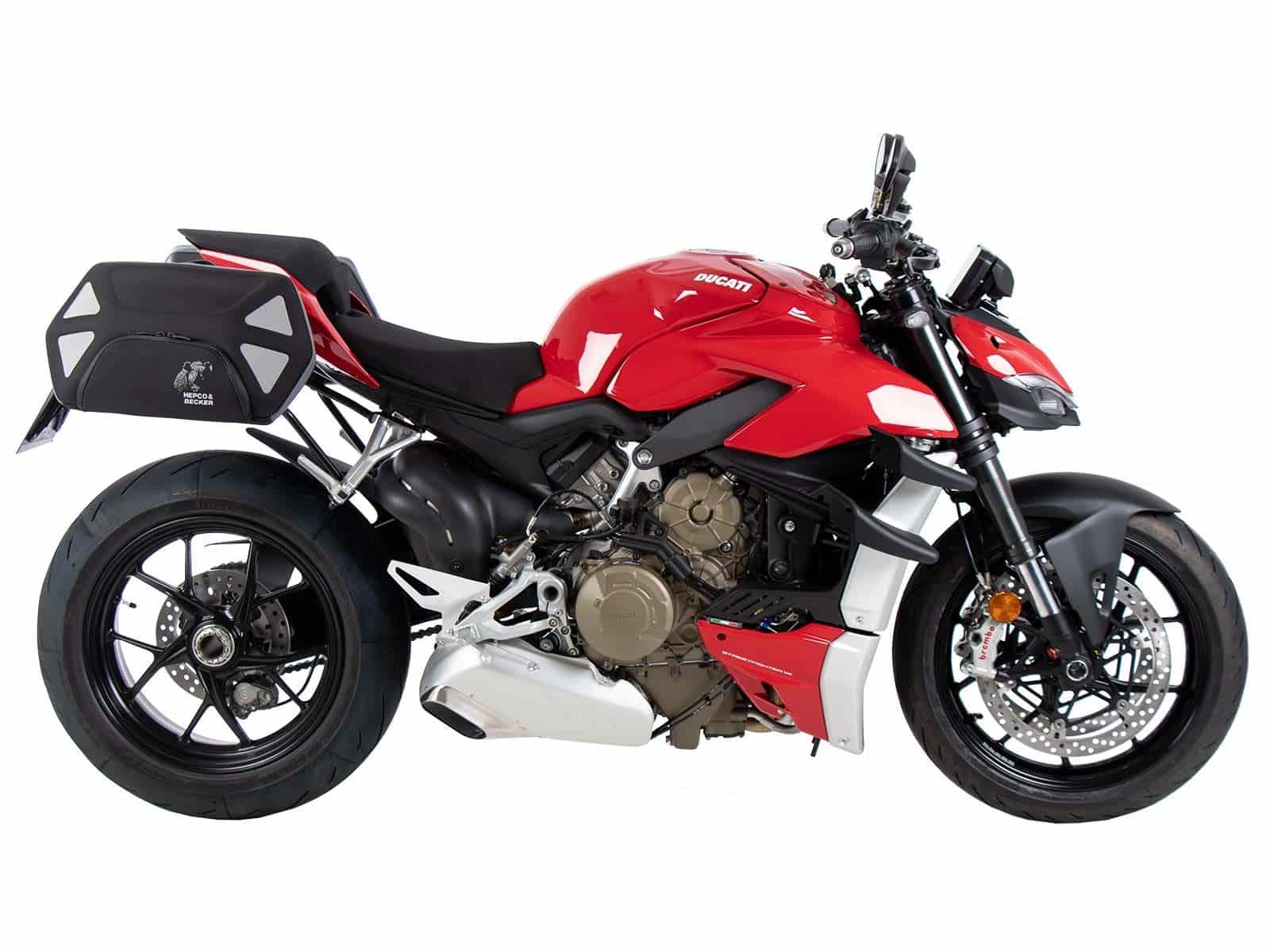 Supports latéraux C-Bow noirs pour Ducati Panigale V4 /S /R (18-24) d'origine Hepco & Becker