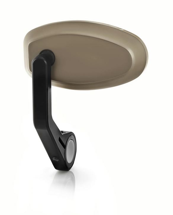 Rétroviseur d'extrémité de guidon RIZOMA "REVERSE RETRO" gauche ou droite pour Vespa, bronze anodisé