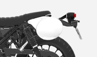 Plaque d'immatriculation pour Honda CL 500 Scrambler (23-) Original