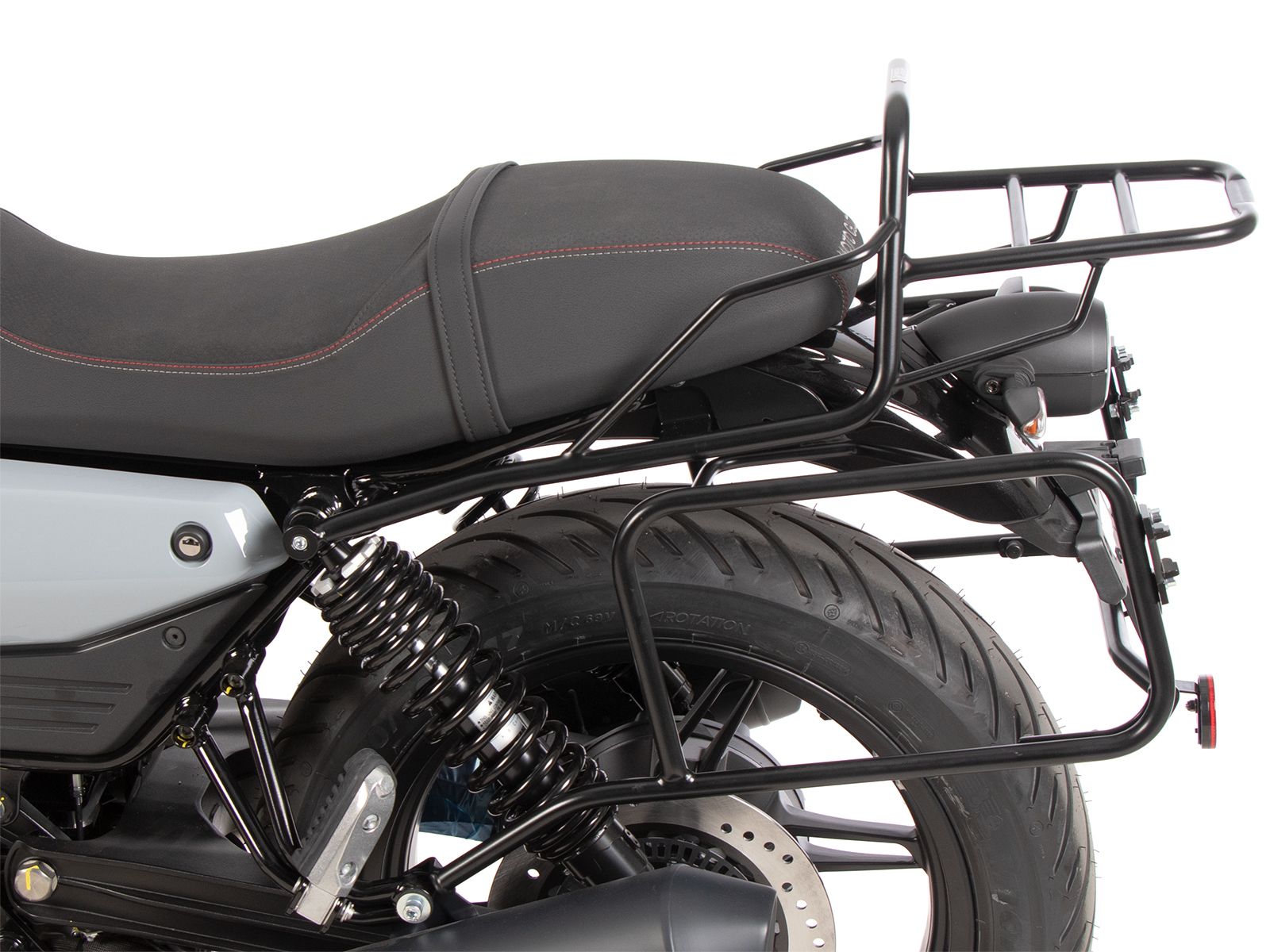 Pont à bagages tubulaire support de top case noir pour Moto Guzzi V7 850 Sport (25-) Hepco & Becker
