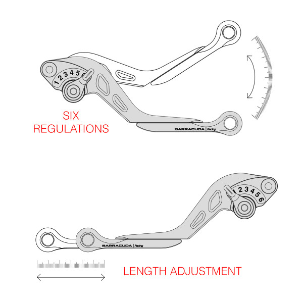 Kit de leviers pour modèles Ducati - Barracuda