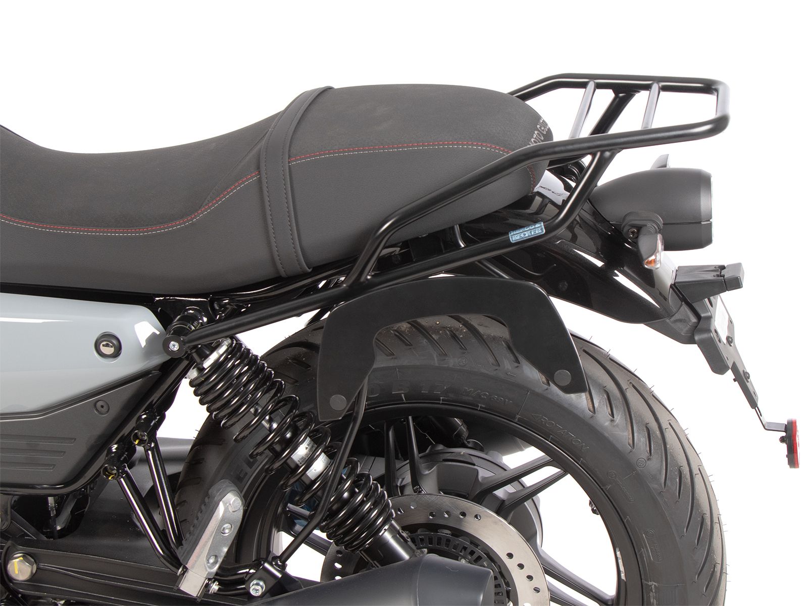 Porte-bagages tubulaire noir pour Moto Guzzi V7 850 Sport (25-) Hepco & Becker