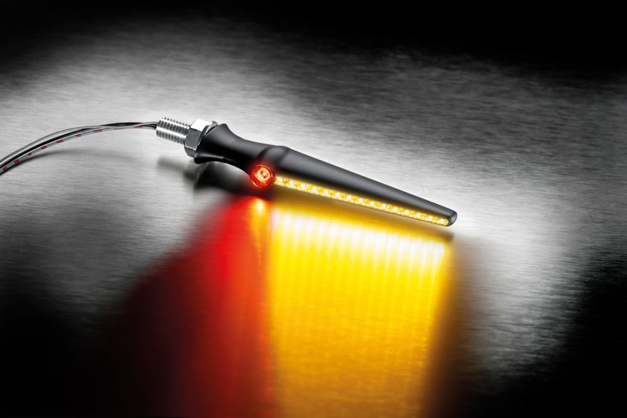 Kellermann Clignotant, feu arrière et feu stop, Jetstream DF, acier, LED - séquentiel, HL/HR, 12 V