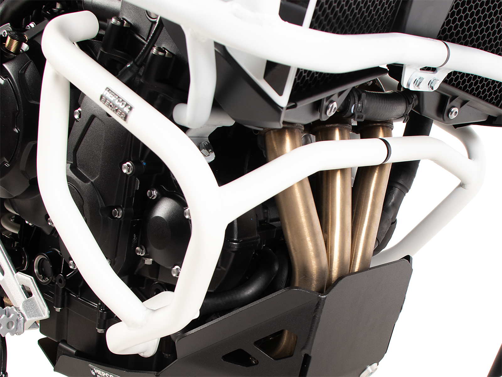 Arceau de protection moteur blanc pour Triumph Tiger 900 Rally Pro (24-) Hepco & Becker