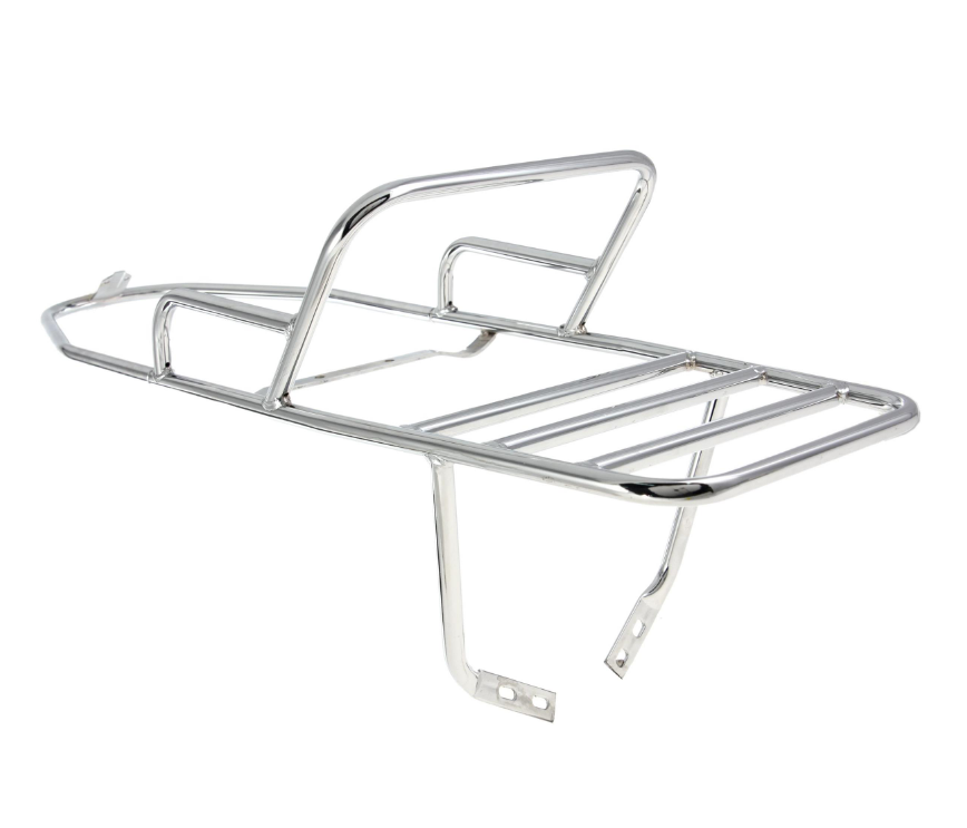 Porte-bagages arrière pour Vespa PX 80-200ccm, chrome
