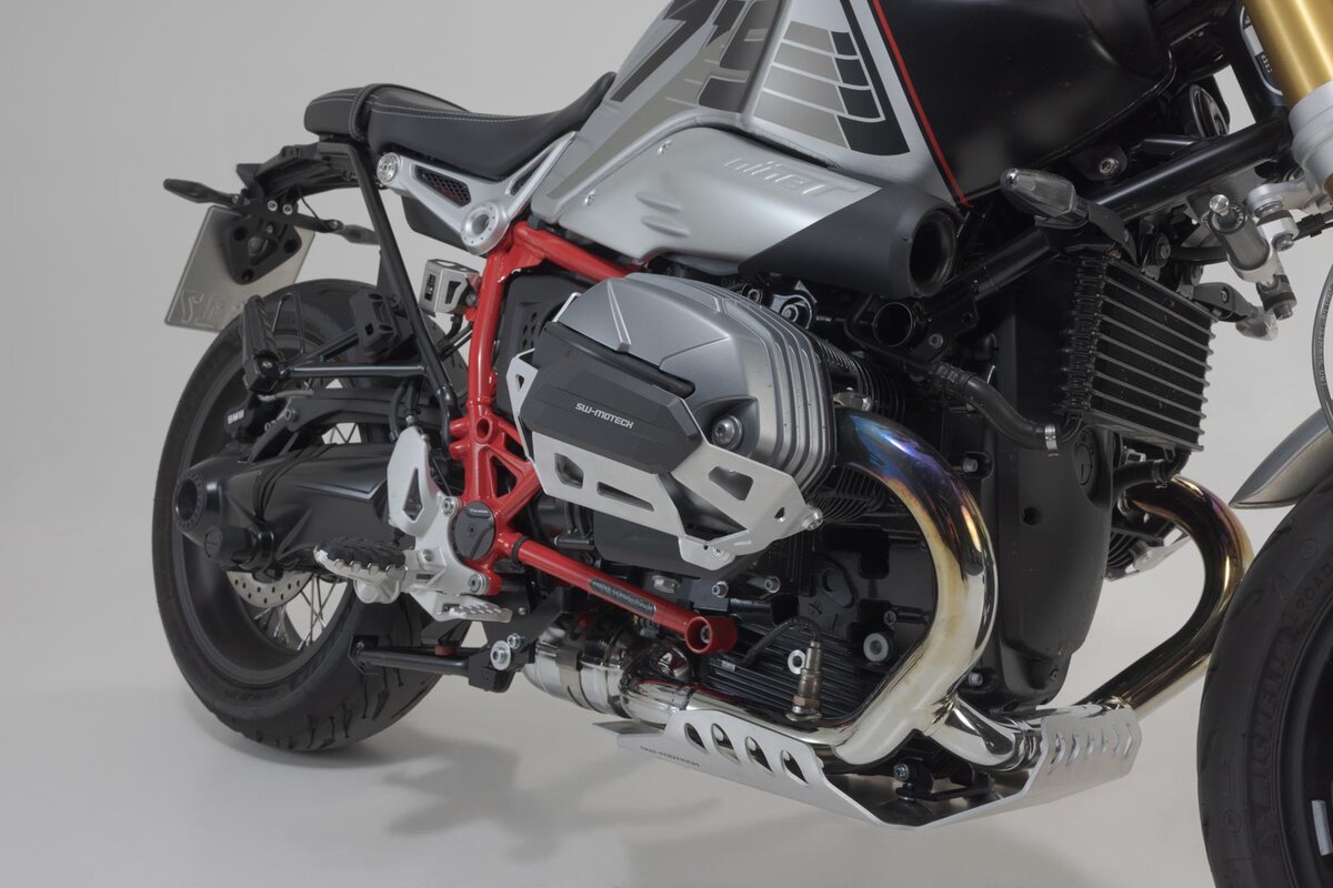 SW-Motech protection cylindrique argentée pour BMW R 12 G/S (25-)