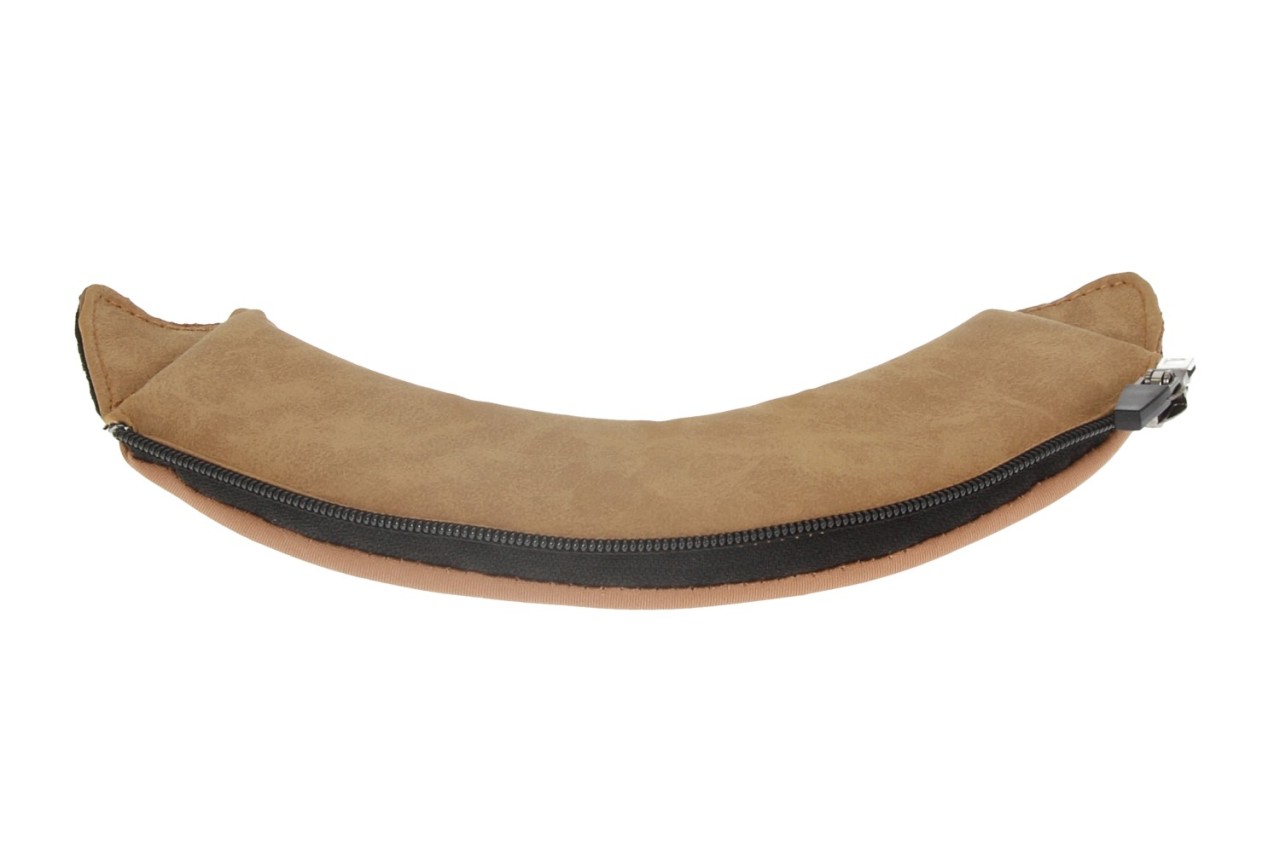 Coussin pour la nuque Helmo Milano, marron, avec fermeture éclair, lavable