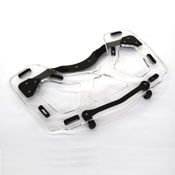 Porte-bagages pour top case BMW K 1600 GT /R 1250 RT /R 1200 RT, PMMA, transparent
