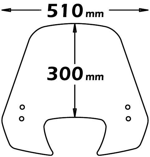Pare-brise haut fortement teinté pour Piaggio Liberty (16-)