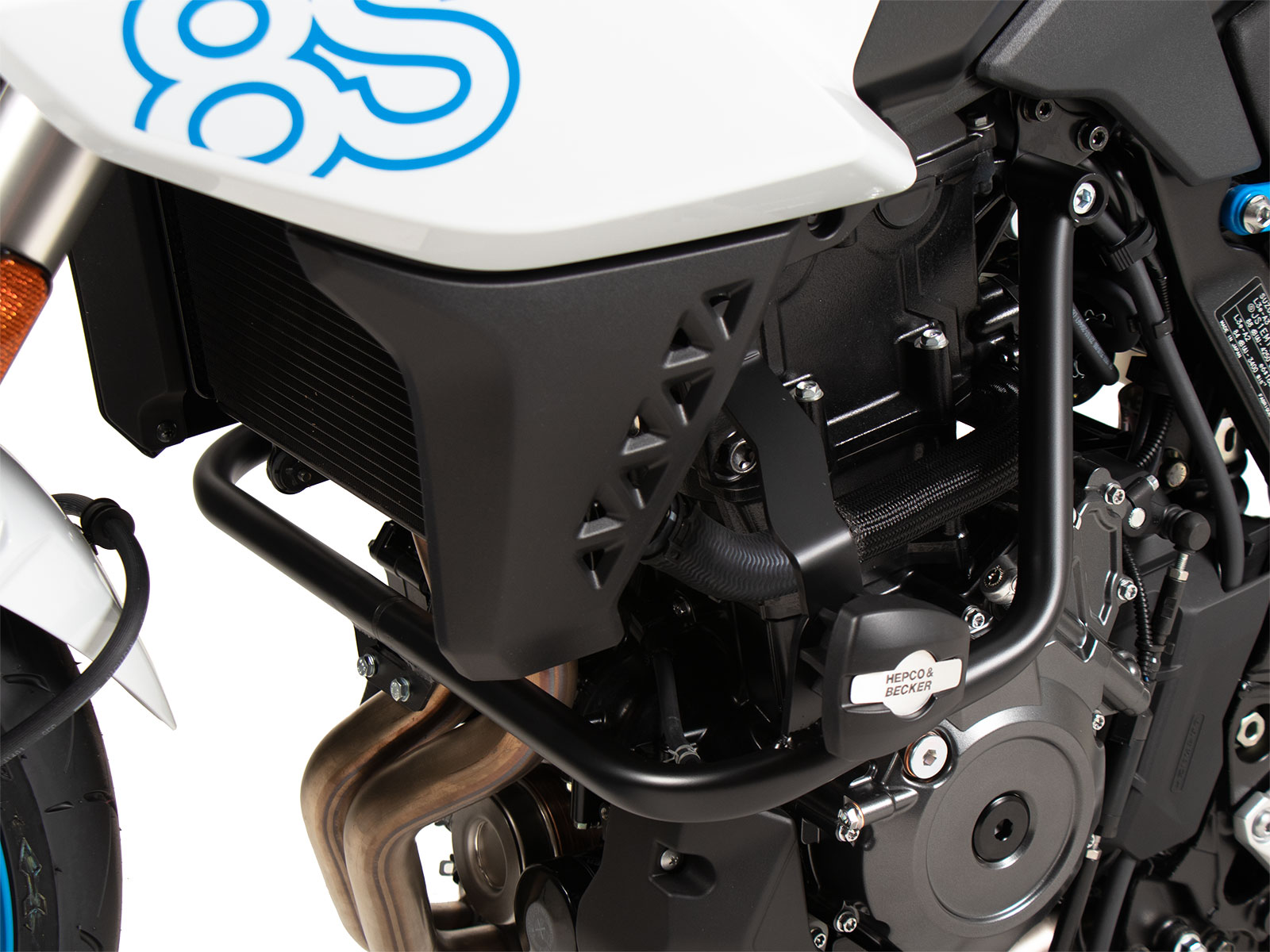 Arceau de protection moteur noir avec ProtectionPad pour Suzuki GSX-8S (23-) Hepco & Becker