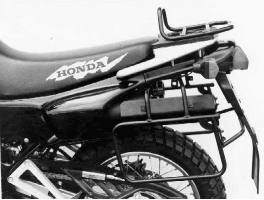 Porte-bagages tubulaire support de top case noir pour Honda NX 650 Dominator (92-94) Hepco & Becker