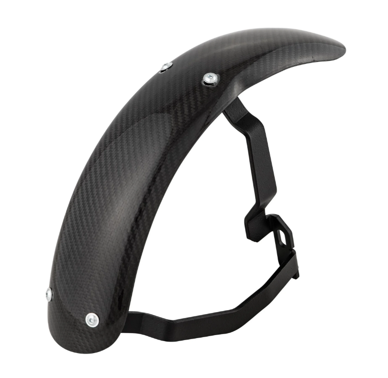 Aile 2.0 Garelli Race EVO II pour Vespa PX 80-200ccm, carbone clair, support noir