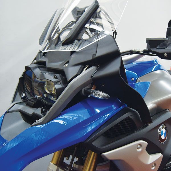 Déflecteur de vent pour BMW R 1200 GS LC /Rallye (17-18), R 1250 GS, paire, noir mat