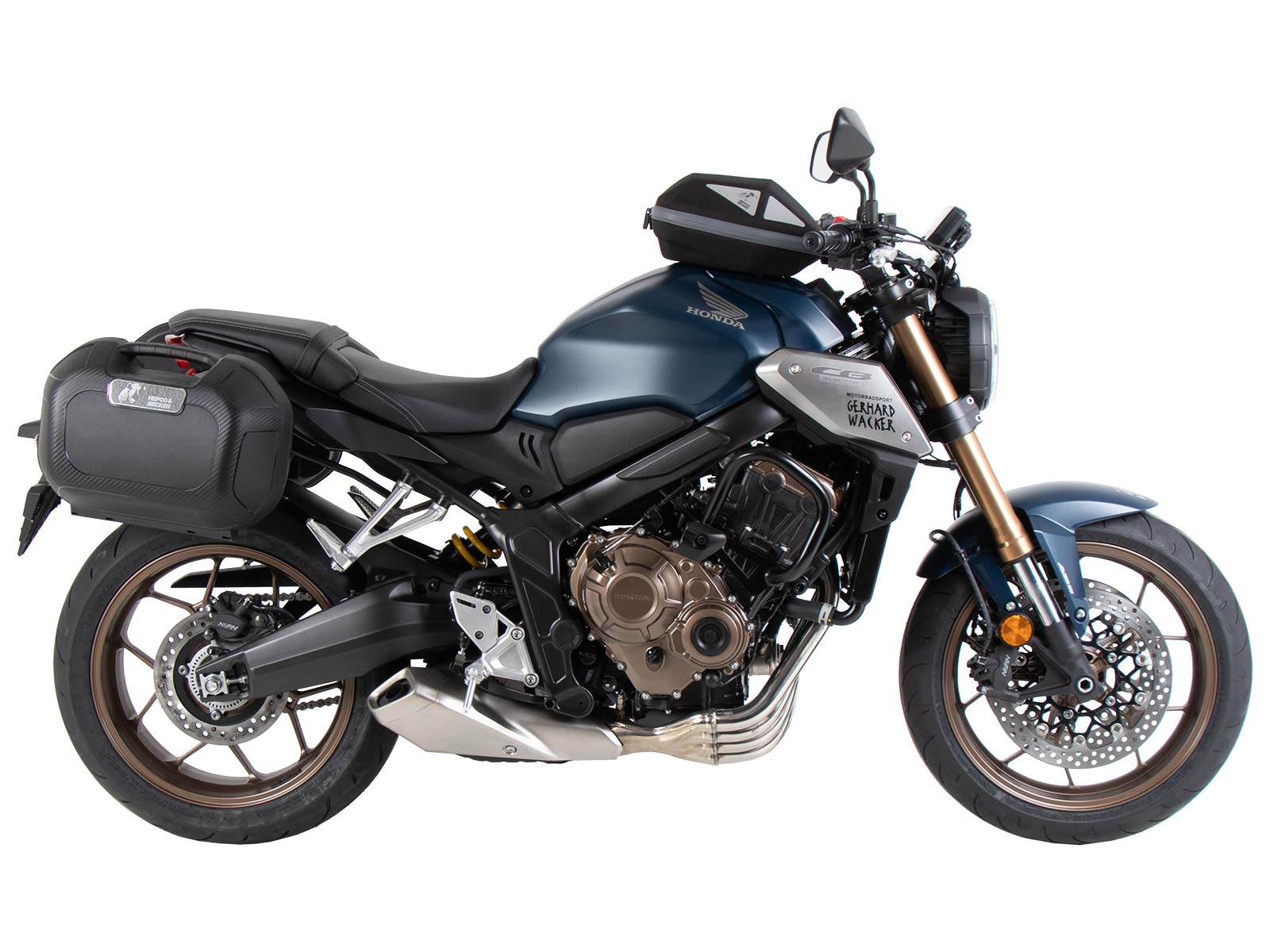 Anneau de réservoir Basic avec unité de fermeture de la sacoche de réservoir pour Honda CB 650 R (21-23) Hepco & Becker