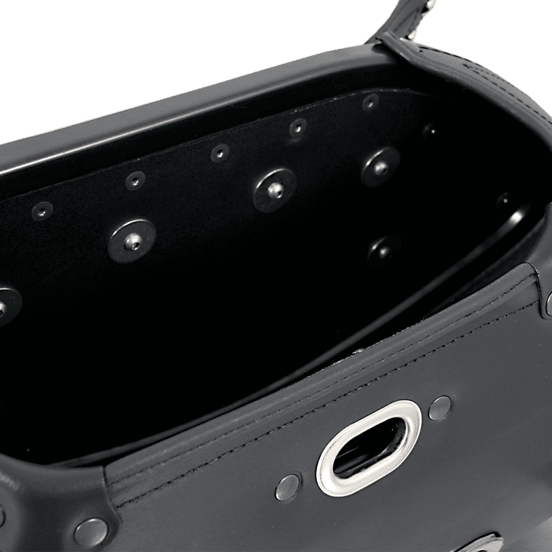 Jeu de sacoches de selle Buffalo Big Custom noir pour support C-Bow Hepco & Becker