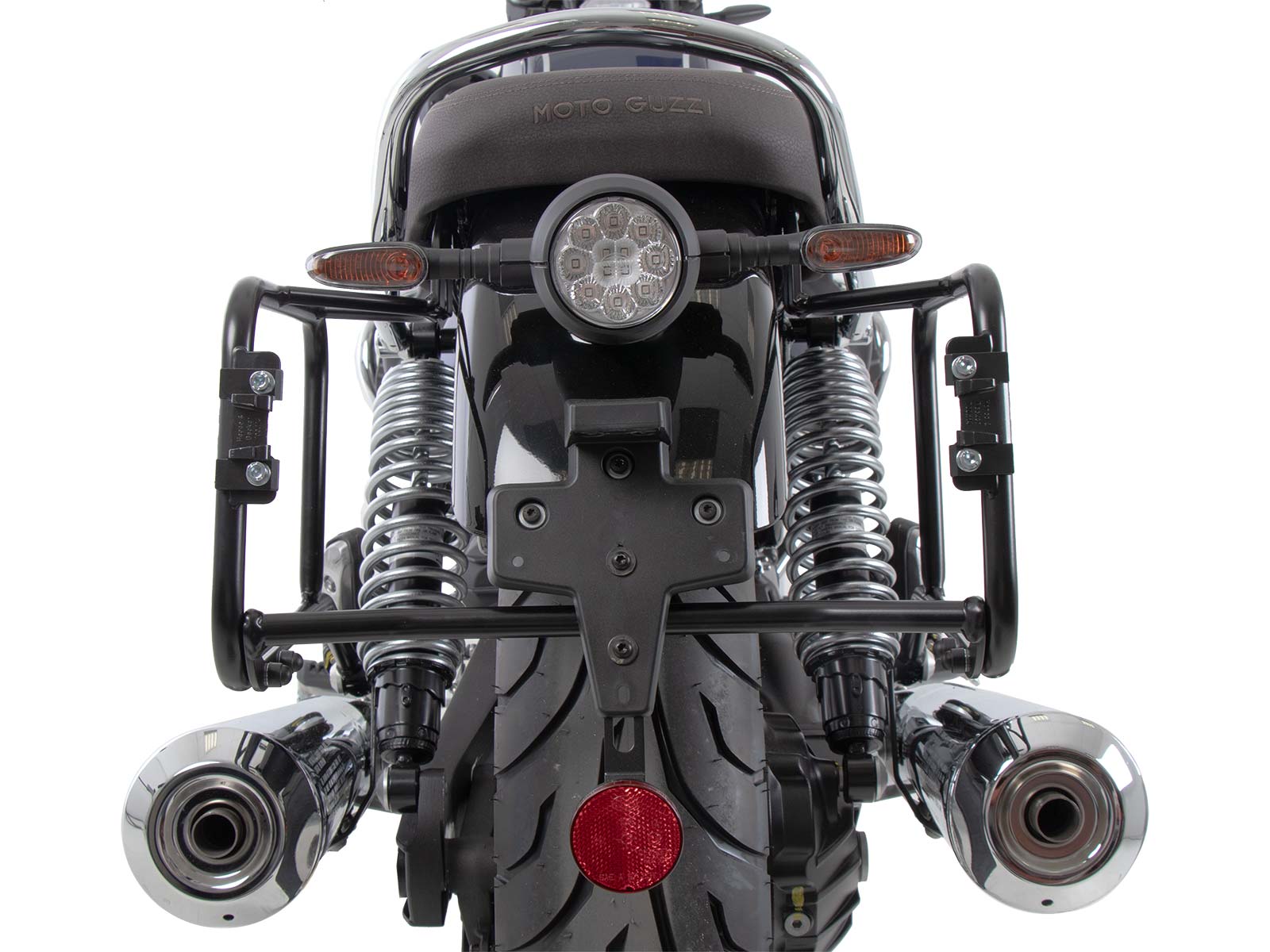 Supports de valises latérales fixes vissés noirs pour Moto Guzzi V7 850 Stone Corsa (2024) Hepco & Becker