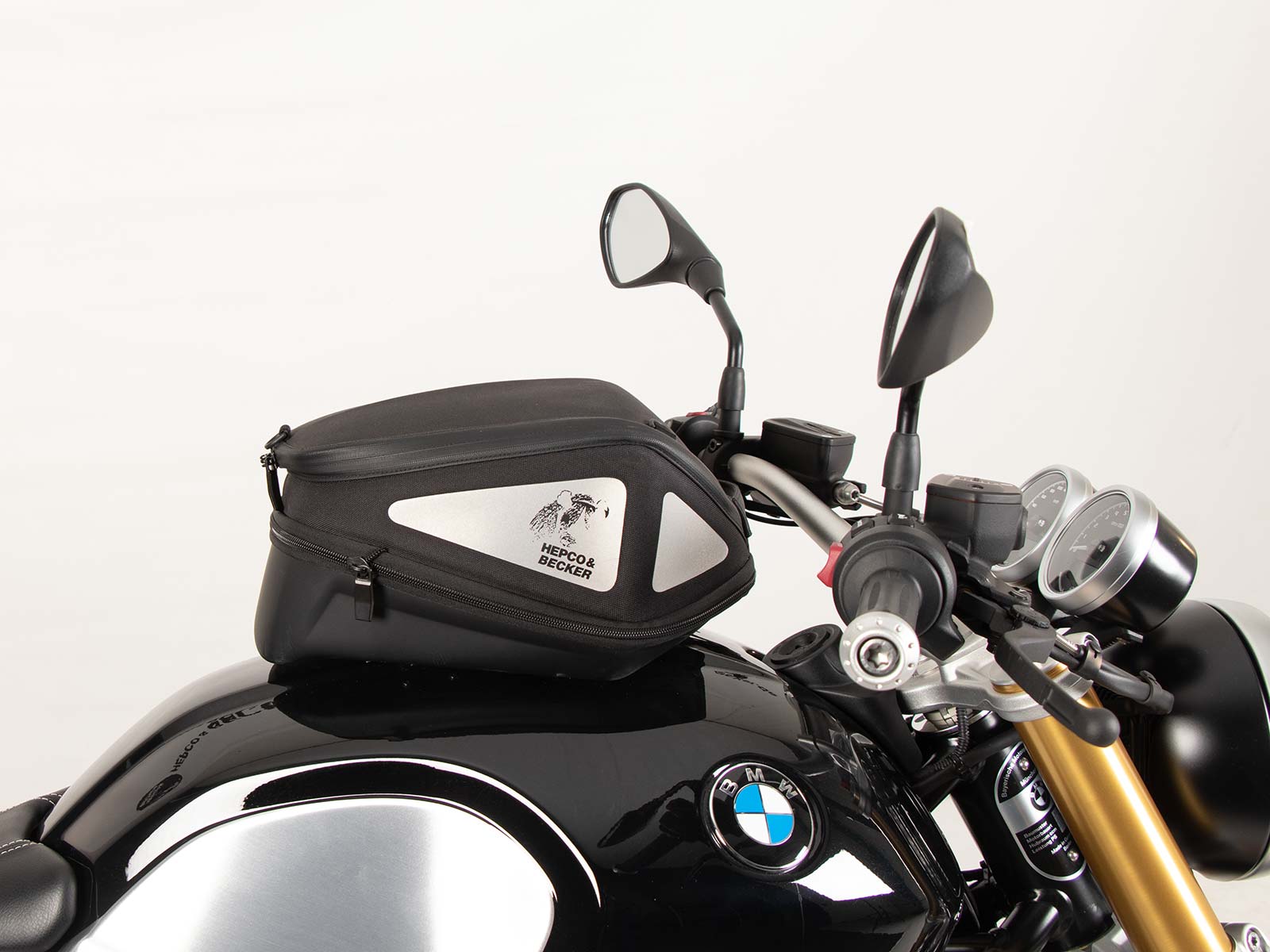 Anneau de réservoir Basic avec unité de fermeture de la sacoche de réservoir pour BMW R nineT Scrambler (16-23) Hepco & Becker