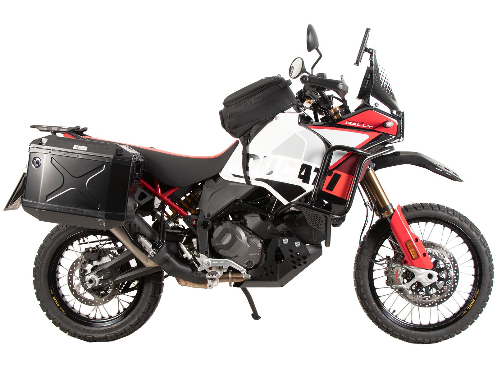 Kit de support de valise Cutout support incl. kit de valise Xplorer Cutout noir pour Ducati Desert X Rally (24-)