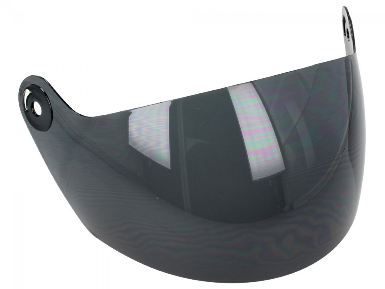 Visière Helmo Milano pour casque Turbine, teintée, anti-rayures, longue