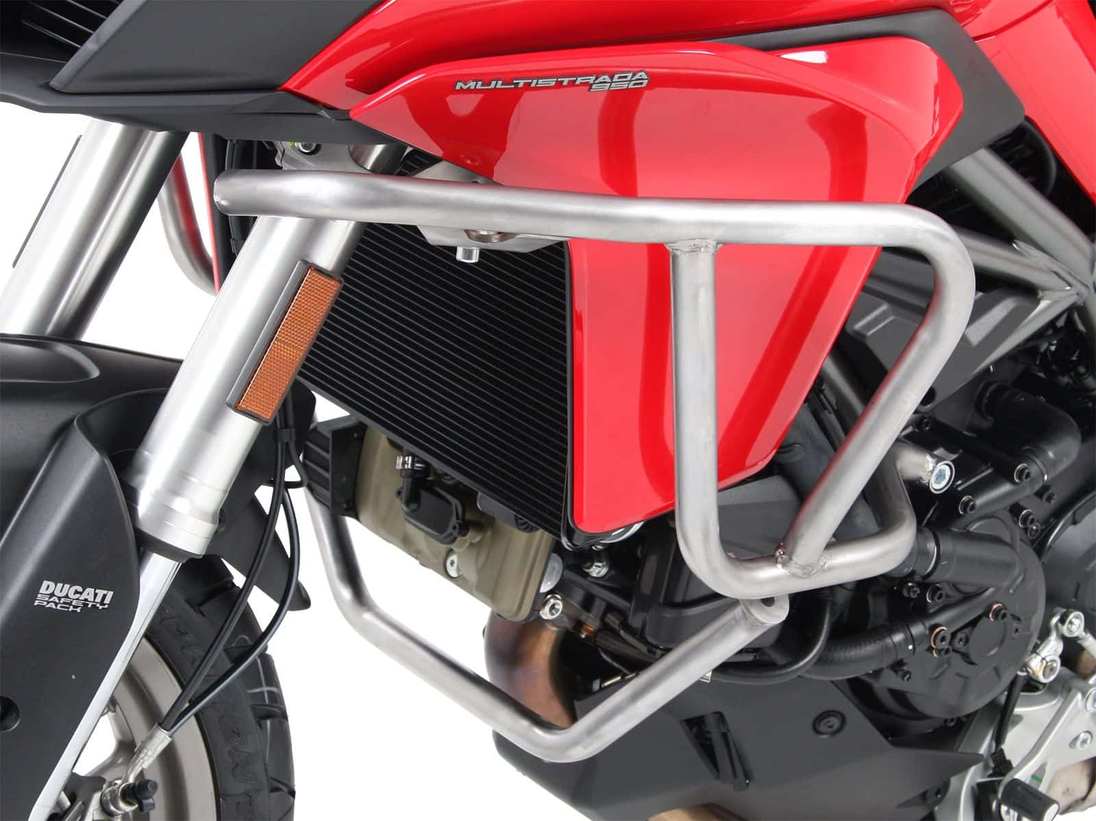 Arceau de protection du réservoir en acier inoxydable pour Ducati Multistrada 950 /S (17-21) Hepco & Becker