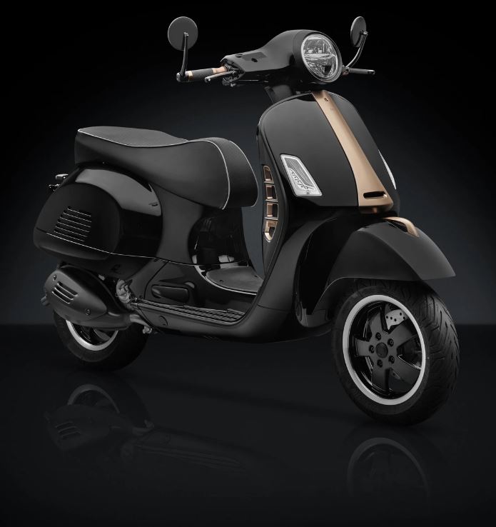 Rétroviseur d'extrémité de guidon RIZOMA "SPIRIT RS" pour Vespa GTS/GTS Super/GTV/GT, inscription argentée